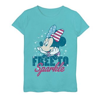 Disney's Minnie Mouse Girls Free To Sparkle Tee