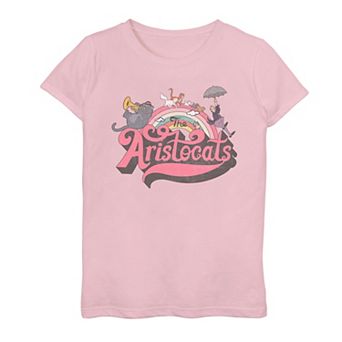 Disney's The Aristocats Girls Rainbow Cats Tee