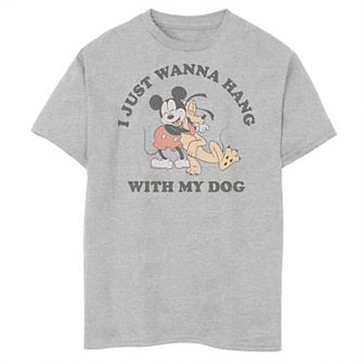 Disney's Mickey & Friends Boys 8-20 I Just Want To Hang With My Dog Husky Tee