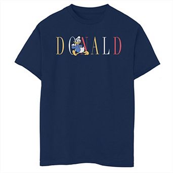 Disney's Donald Duck Boys 8-20 Est. 1934 Donald Colorful Text Husky Tee
