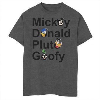 Disney's Mickey & Friends Boys 8-20 Name Stack Husky Tee