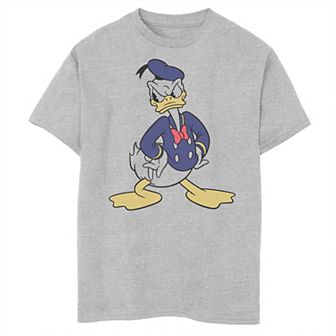 Disney's Donald Duck Boys 8-20 Traditional Angry Pose Husky Tee