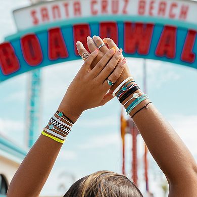 Pura Vida Woven Seed Bead Checkered Bracelet