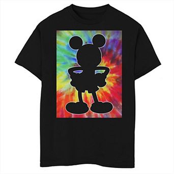 Disney's Mickey Mouse Boys 8-20 Tie Dye Silhouette Husky Tee