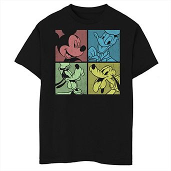 Disney's Mickey & Friends Boys 8-20 Group Shot Comic Panels Husky Tee