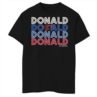 Disney's Donald Duck Boys 8-20 Name Stack Husky Tee