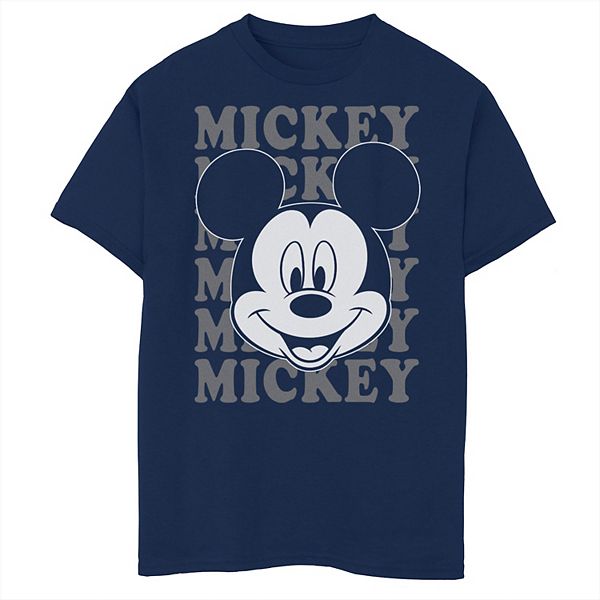 Disney's Mickey Mouse Boys 8-20 Name Stack Portrait Husky Tee