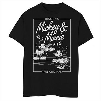 Disney's Mickey & Minnie Boys 8-20 Music Couple True Original Husky Tee