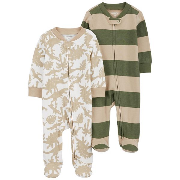 Baby Boy Carter s 2 Pack Zip Up Cotton Sleep and Play Pajamas