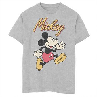 Disney's Mickey & Friends Boys 8-20 Mickey Classic Run Portrait Husky Tee