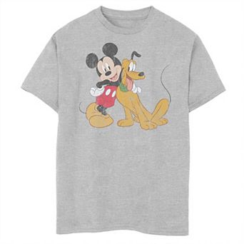 Disney's Mickey & Pluto Boys 8-20 Classic Friends Husky Tee