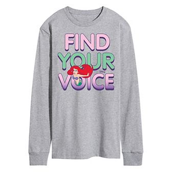 Disney's The Little Mermaid Men's Ariel Long Sleeve Tee