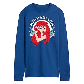 Disney's The Little Mermaid Men's Chic Long Sleeve Tee