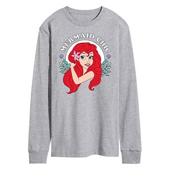 Disney's The Little Mermaid Men's Chic Long Sleeve Tee