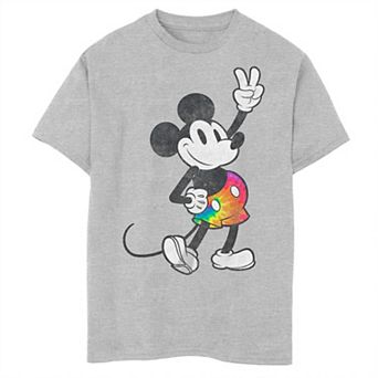Disney's Mickey & Friends Boys 8-20 Mickey Tie Dye Pants Portrait Husky Tee