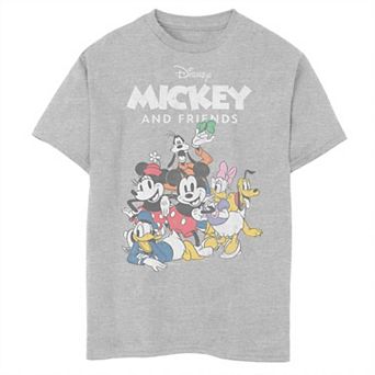 Disney's Mickey & Friends Boys 8-20 Vintage Group Portrait Husky Tee