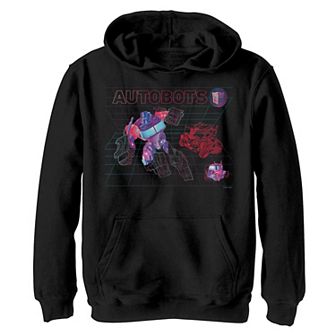 Boys 8-20 Transformers Autobots Optimus Schematic Hoodie