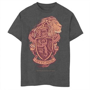 Boys Husky Harry Potter Gryffindor Detailed Crest Graphic Tee