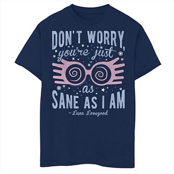 Boys 8-20 Harry Potter Luna You're Just As Sane As I Am Husky Tee