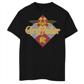 Boys 8-20 Harry Potter Gryffindor Golden Snitch Logo Husky Tee
