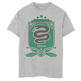 Boys 8-20 Harry Potter Slytherin House Crest Chest Logo Husky Tee