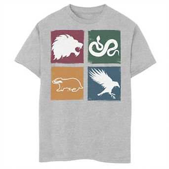 Boys 8-20 Harry Potter Simple House Crest Box Up Husky Tee