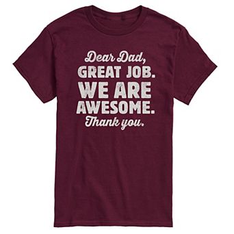 Men's Dear Dad Great Job Graphic Tee