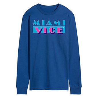 Men's Miami Vice Logo Long Sleeve Graphic Tee