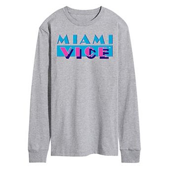 Men's Miami Vice Logo Long Sleeve Graphic Tee