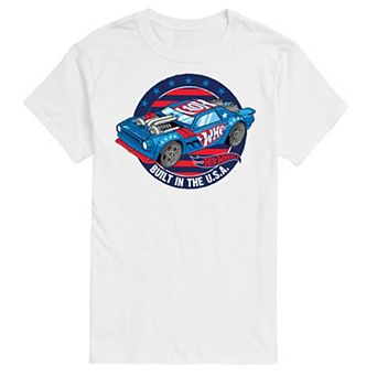 Big & Tall Hot Wheels Built In The USA Graphic Tee