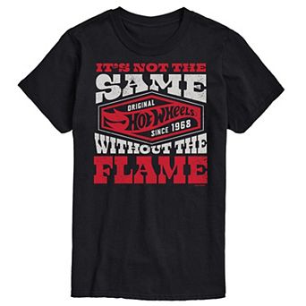 Big & Tall Hot Wheels Not The Same Without Flame Graphic Tee