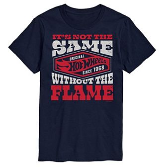 Big & Tall Hot Wheels Not The Same Without Flame Graphic Tee