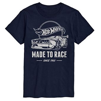 Big & Tall Hot Wheels Made To Race Graphic Tee