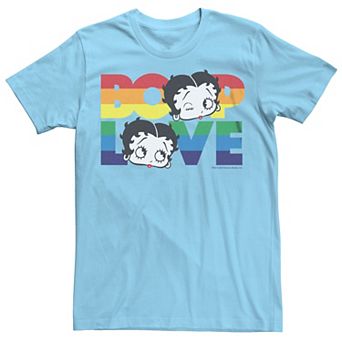 Men's Betty Boop Pride Love Winking Face Graphic Tee