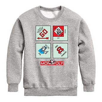 Boys 8-20 Monopoly Corner Squares Crew Fleece Sweatshirt