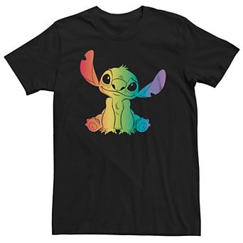 Disney's Lilo & Stitch Big & Tall Rainbow Stitch Graphic Tee