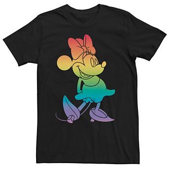 Disney's Minnie Mouse Big & Tall Rainbow Filled Silhouette Graphic Tee
