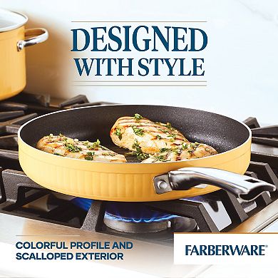 Farberware® Style 11.25-in. Nonstick Cookware Deep Round Grill Pan