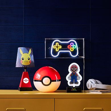 Idea Nuova Pokemon Poke Ball Ceramic Figural Table Lamp