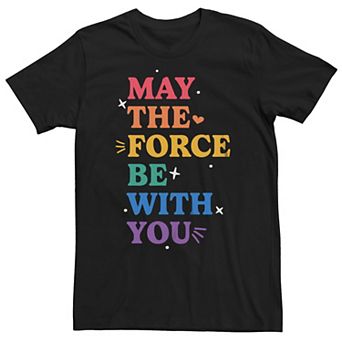 Big & Tall Star Wars Pride May The Force Be With You Graphic Tee