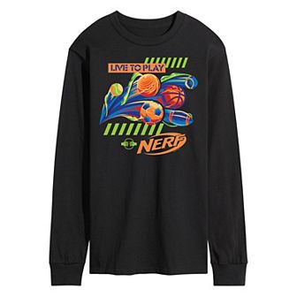 Men's Nerf Live To Play Long Sleeve Graphic Tee