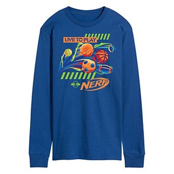 Men's Nerf Live To Play Long Sleeve Graphic Tee