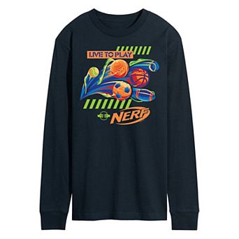 Men's Nerf Live To Play Long Sleeve Graphic Tee