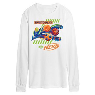 Men's Nerf Live To Play Long Sleeve Graphic Tee