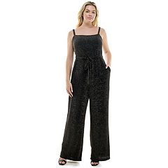 FULL LENGTH PINSTRIPE HALTER JUMPSUIT - Anthracite grey