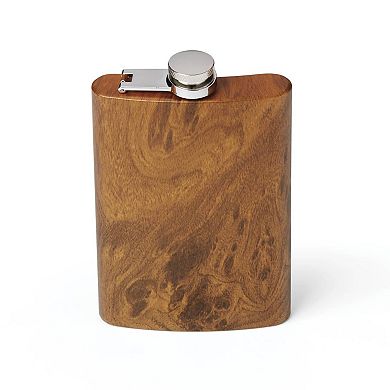 Cambridge 4-pc. Wood & Stainless Steel Flask Set