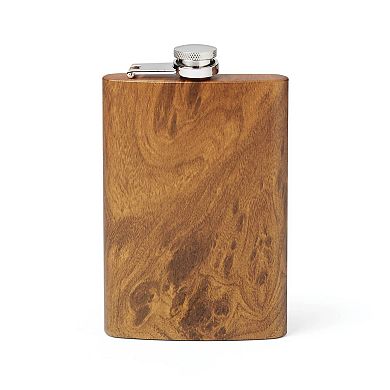 Cambridge 4-pc. Wood & Stainless Steel Flask Set