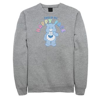 Big & Tall Care Bears This Is My Happy Face Fleece Sweatshirt