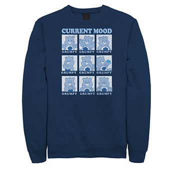 Big & Tall Care Bears Grumpy Mood Boxes Fleece Sweatshirt