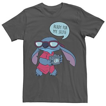 Disney's Lilo & Stitch Men's Always Ready for Selfies Tee